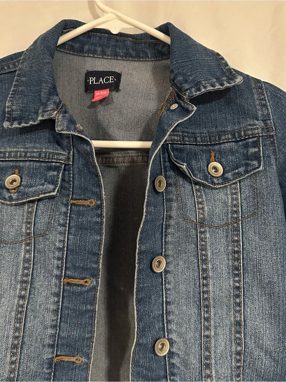 The Children's Place Dark Blue Denim Jacket for Kids
